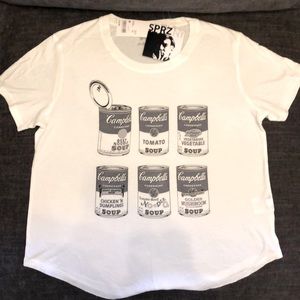 White Andy Warhol graphic tee